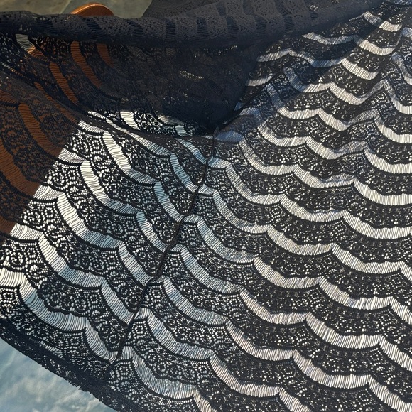 Kenneth Cole Reaction Black Open-Front Cardigan - Picture 9 of 10